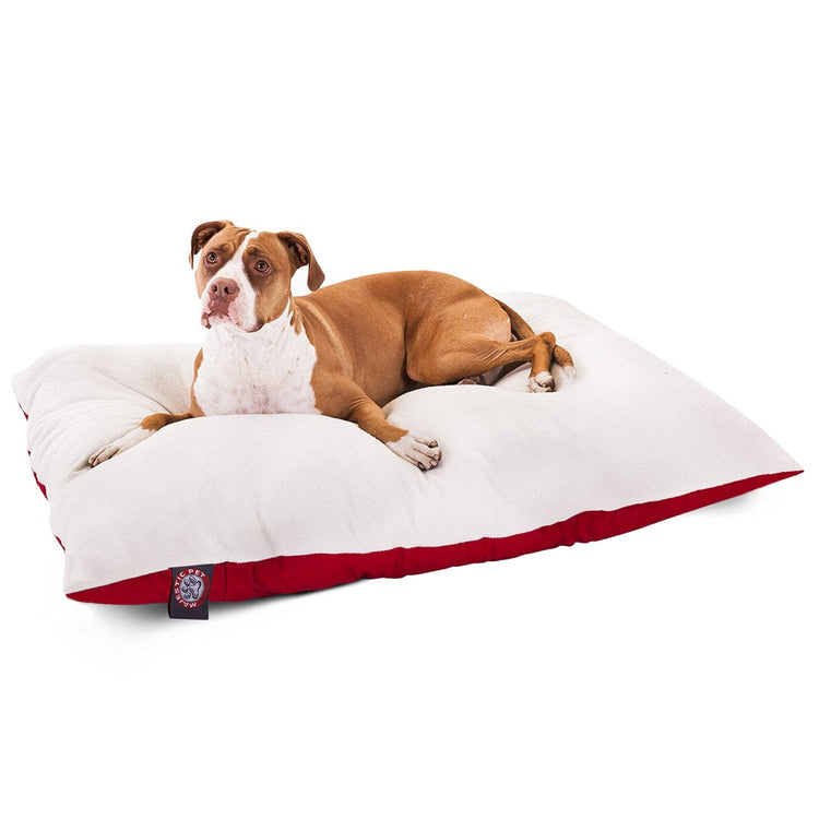 36x48 Red Rectangle Pet Dog Bed By Majestic Pet Products Large - Y Files