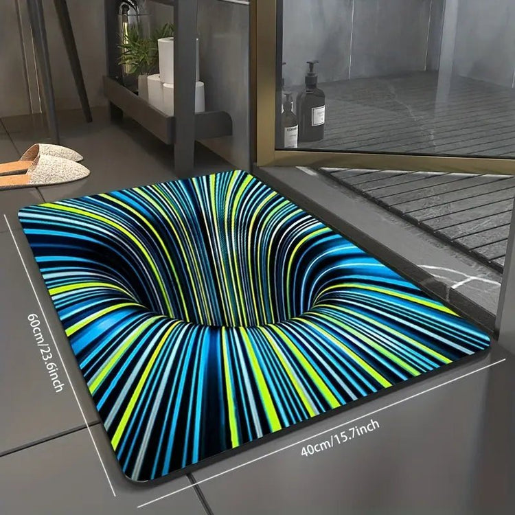 3D Swirl Illusion Non-Slip Area Rug for Home - Y Files
