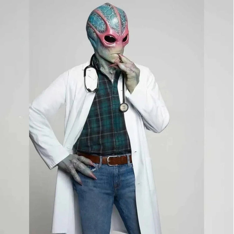 Alien Mask UFO UFO Props Halloween Horror Headset - Y Files