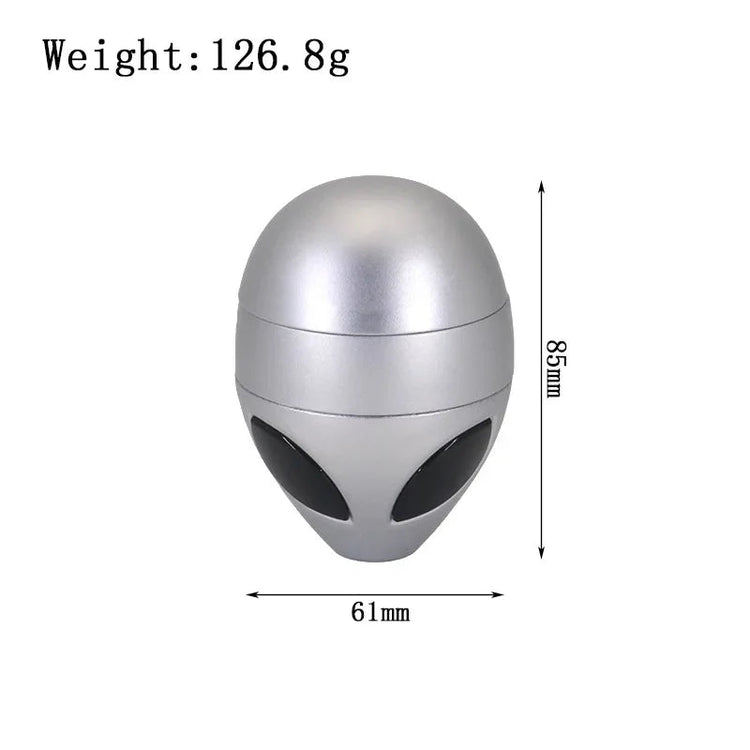 alien UFO hand Grinder Diameter with filler 4 parts Tobacco Herb Crusher Storage zinc Grinders Smoke Pipe Cigarette Accessories - Y Files