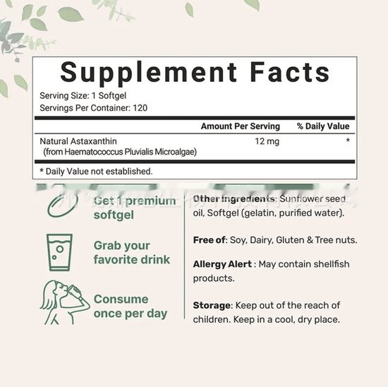 Astaxanthin Soft Capsules – 120 Tablets - Y Files