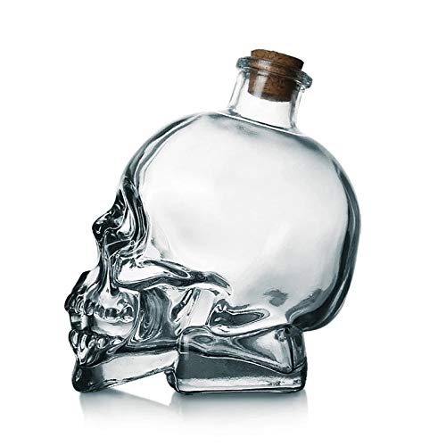 Creative Crystal Skull Head Shot Glass Party Transparent Champagne Cocktails Beer Coffee Wine Bottle Doomed Drinkware Bar Tools (400ml) - Y Files