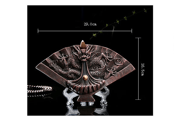 Dragon Tower Incense Burner - Half Mechanical Ceramic Decor - Y Files