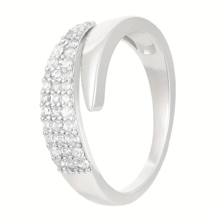 Elegant Adjustable Sparkle Ring - Y Files