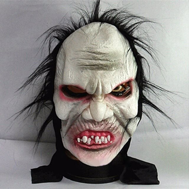 Horror Zombie Face Mask - Scary Halloween Costume - Y Files