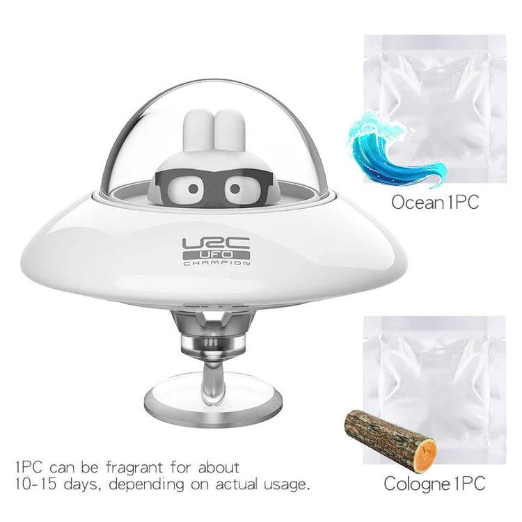 Inertial rotating UFO car ornaments dashboard air freshener interior accessories decoration solid perfume fragrance diffuser fun - Y Files