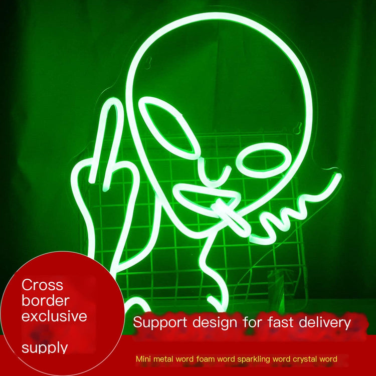 LED Alien Neon Light for Party Room Decor - Y Files
