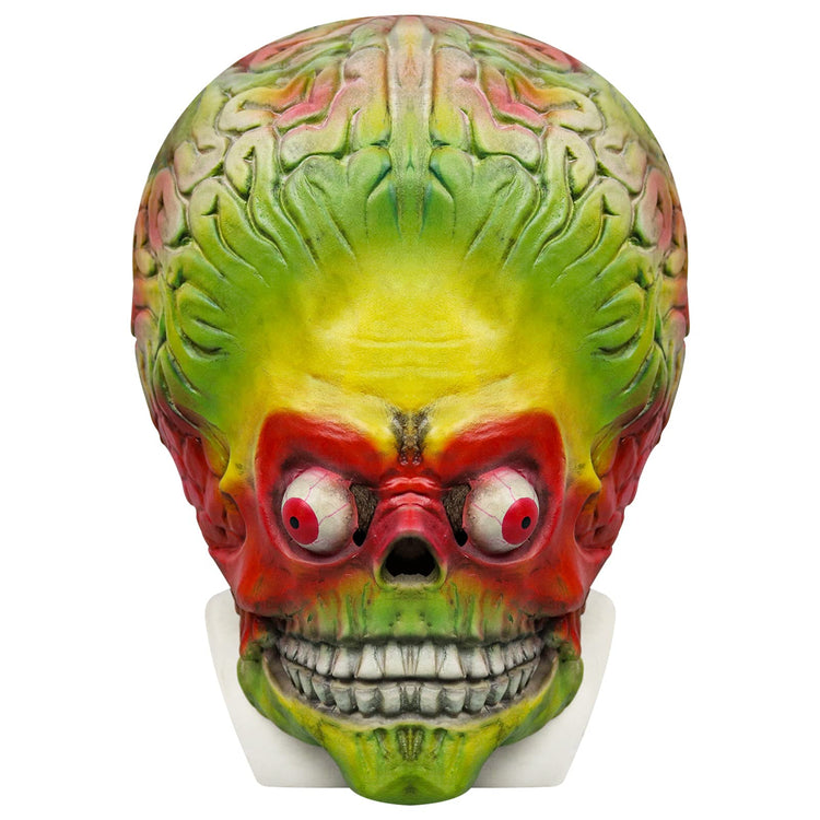 Lyxaof Mars Attacks Mask Realistic Brain Alien Mask Full Head Monster Headwear Scary Halloween Cosplay Costume Prop for Adult (Alien Brain) - Y Files