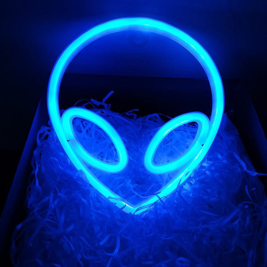 Neon Planet LED Alien Light for Room or Bar Decor - Y Files