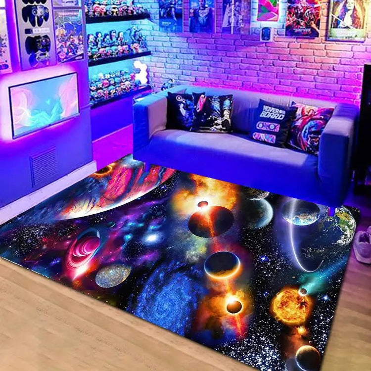 1 Piece 3D Video Game Area Rug for Teen Room Decor - Y Files