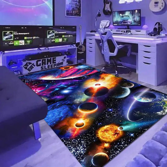1 Piece 3D Video Game Area Rug for Teen Room Decor - Y Files