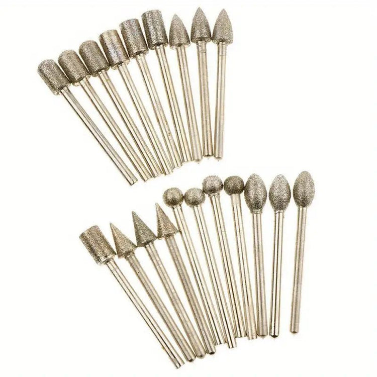 20PC Diamond Grinding Heads - Y Files