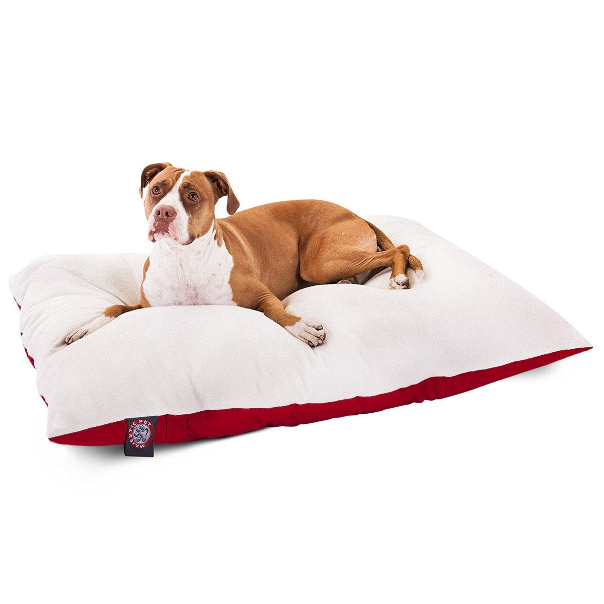 36x48 Red Rectangle Pet Dog Bed By Majestic Pet Products Large - Y Files