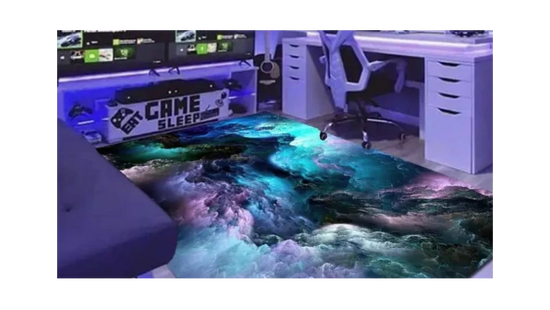 3D Galaxy Space Star Area Rug for Living Room Decor - Y Files