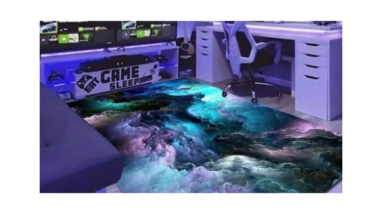 3D Galaxy Space Star Area Rug for Living Room Decor - Y Files