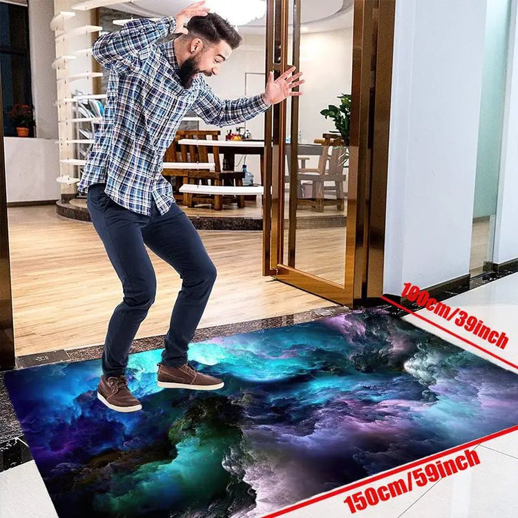3D Galaxy Space Star Area Rug for Living Room Decor - Y Files
