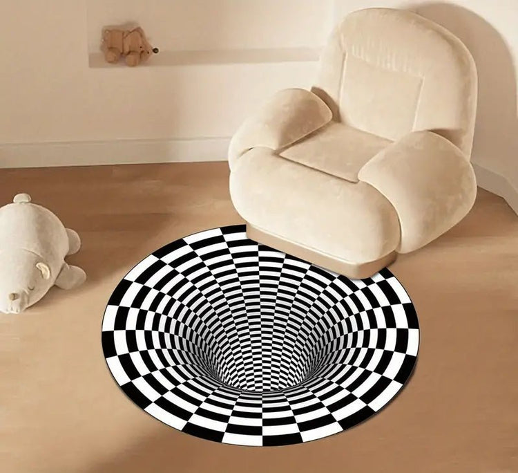 3D Vortex Illusion Non-Slip Area Rug for Home Decor - Y Files