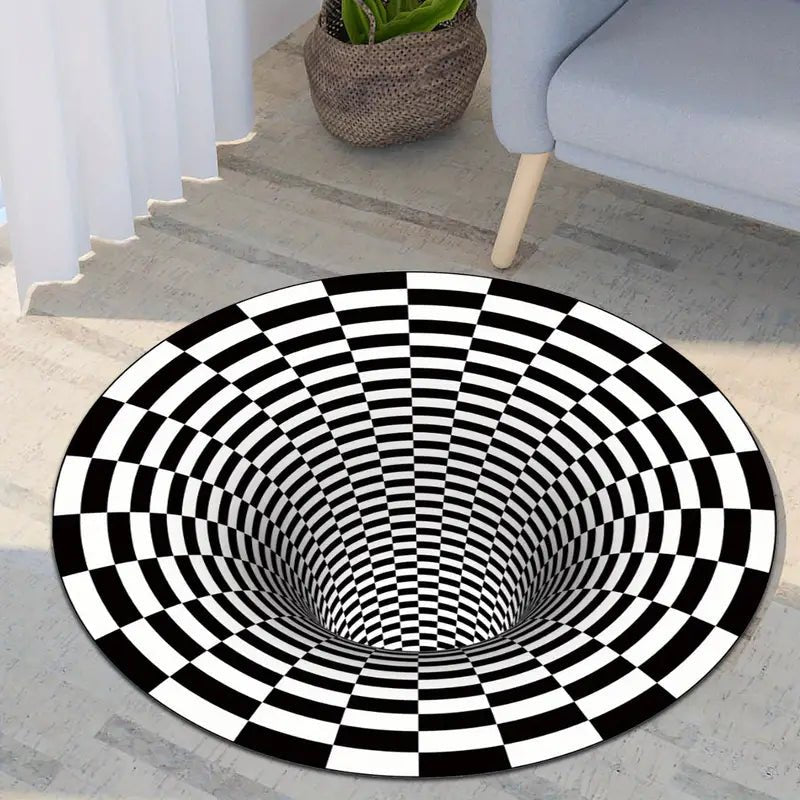 3D Vortex Illusion Non-Slip Area Rug for Home Decor - Y Files