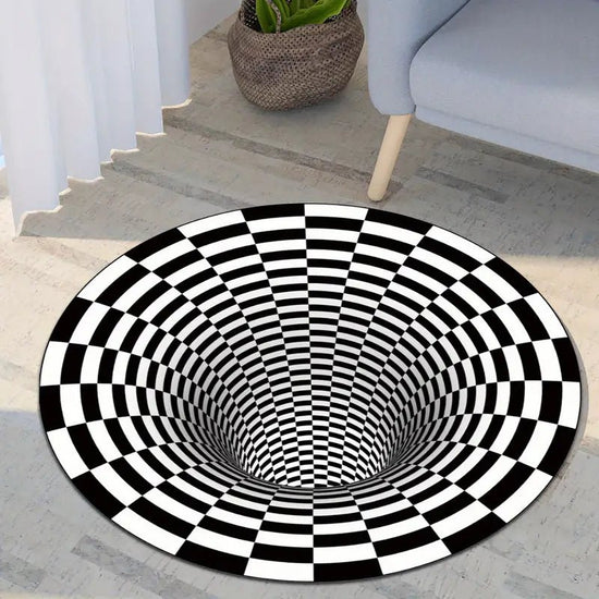 3D Vortex Illusion Non-Slip Area Rug for Home Decor - Y Files