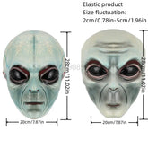 Adult Men UFO Extra Terrestrial Horror Movie Masks Helmet Women Full Head Green Alien Halloween Mask 2025 - Y Files