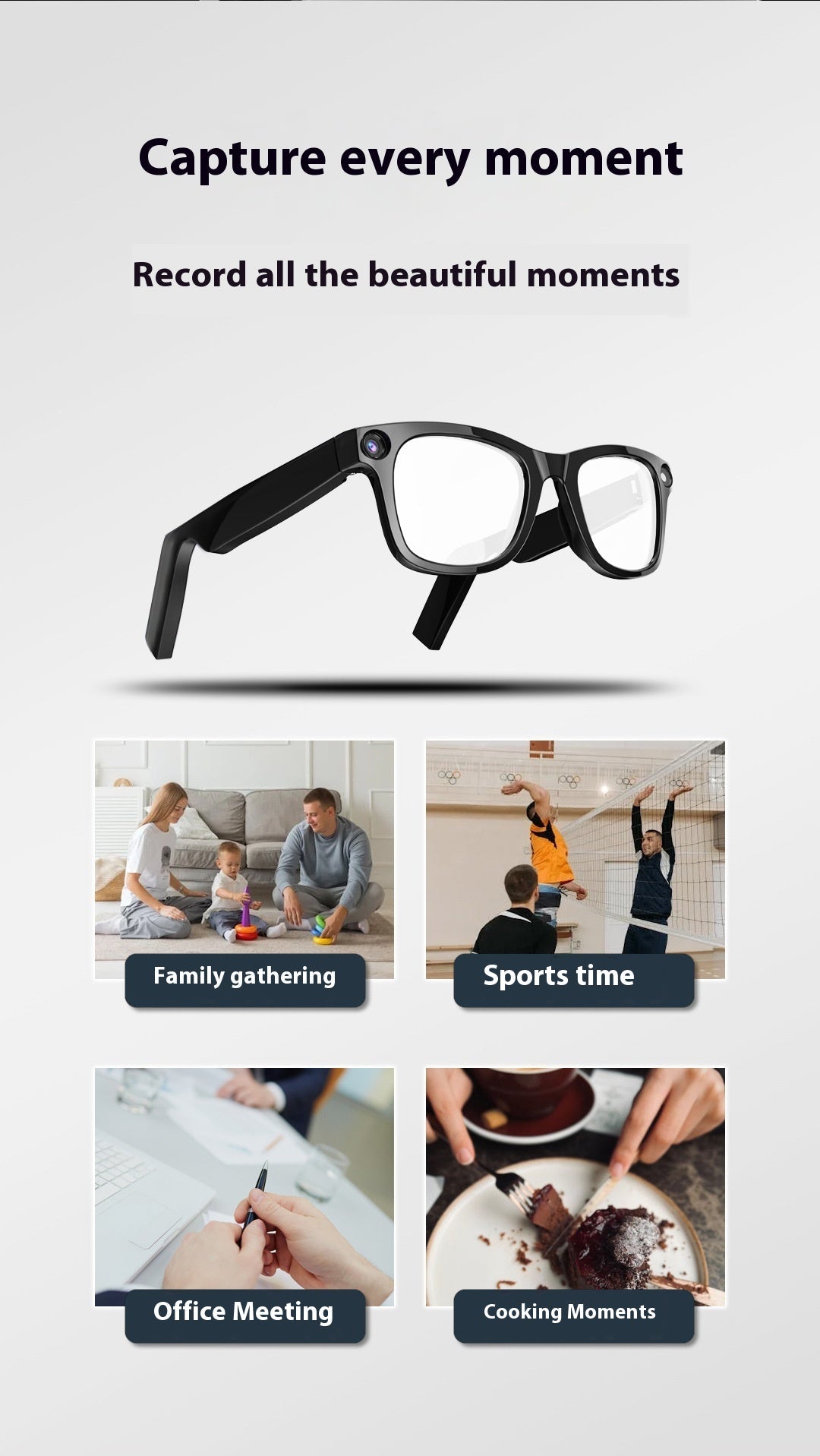 AI Camera Smart Glasses - Y Files