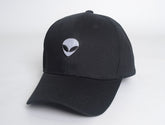 Alien Head Embroidered Baseball Cap with Skull Design - Y Files