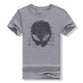 Alien Head Shirt Aliens Symbols Writing UFO T-Shirts Space Buffs Graphic Tee Y2k Top Funny Conspiracy Theorists Outfits Gifts - Y Files