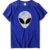 Alien Head T-Shirt Colorful Alien-Ufo Rave Tee Y2k Top I Want To Believe Graphic Outfits Funny Believers In Life on Mars Clothes - Y Files