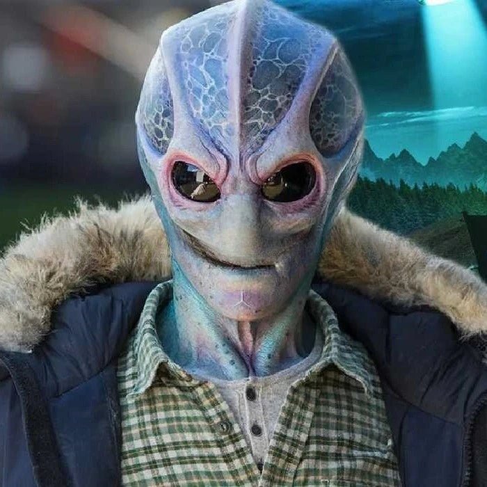 Alien Mask UFO UFO Props Halloween Horror Headset - Y Files