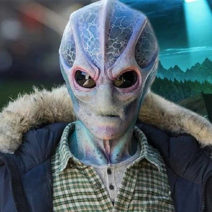 Alien Mask UFO UFO Props Halloween Horror Headset - Y Files