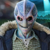 Alien Mask UFO UFO Props Halloween Horror Headset - Y Files