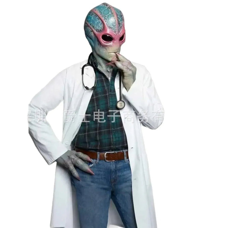 Alien Mask UFO UFO Props Halloween Horror Headset - Y Files