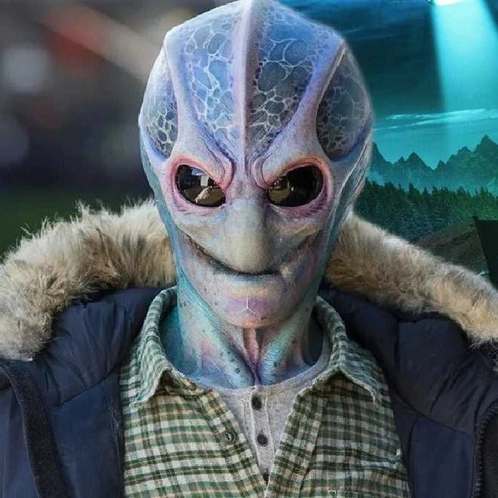 Alien Mask UFO UFO Props Halloween Horror Headset - Y Files