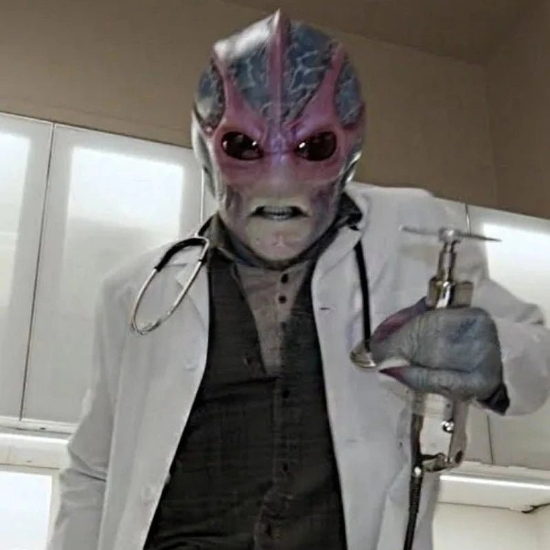 Alien Mask UFO UFO Props Halloween Horror Headset - Y Files