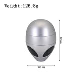 alien UFO hand Grinder Diameter with filler 4 parts Tobacco Herb Crusher Storage zinc Grinders Smoke Pipe Cigarette Accessories - Y Files