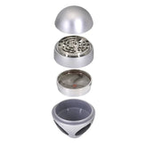 alien UFO hand Grinder Diameter with filler 4 parts Tobacco Herb Crusher Storage zinc Grinders Smoke Pipe Cigarette Accessories - Y Files