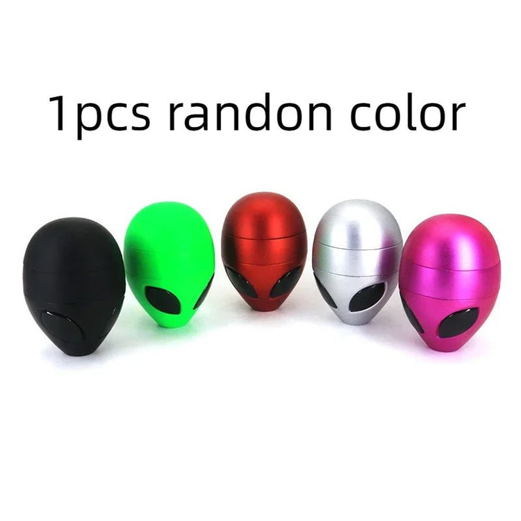 alien UFO hand Grinder Diameter with filler 4 parts Tobacco Herb Crusher Storage zinc Grinders Smoke Pipe Cigarette Accessories - Y Files