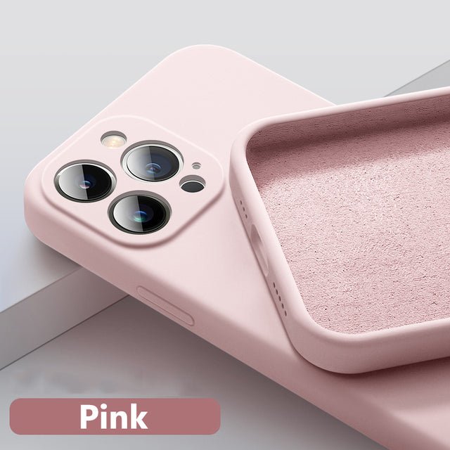 Astubia Square Liquid Silicone Phone Case for iPhone 11-14 - Y Files