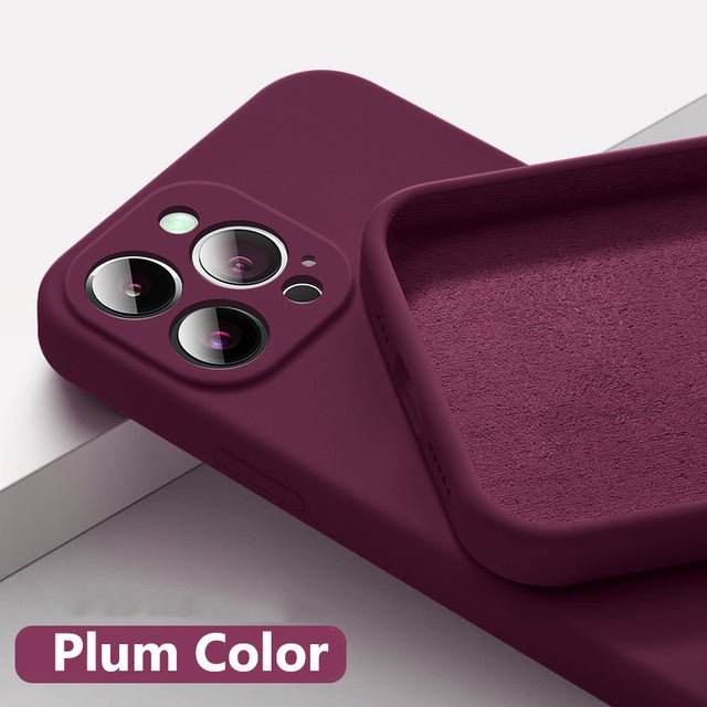 Astubia Square Liquid Silicone Phone Case for iPhone 11-14 - Y Files