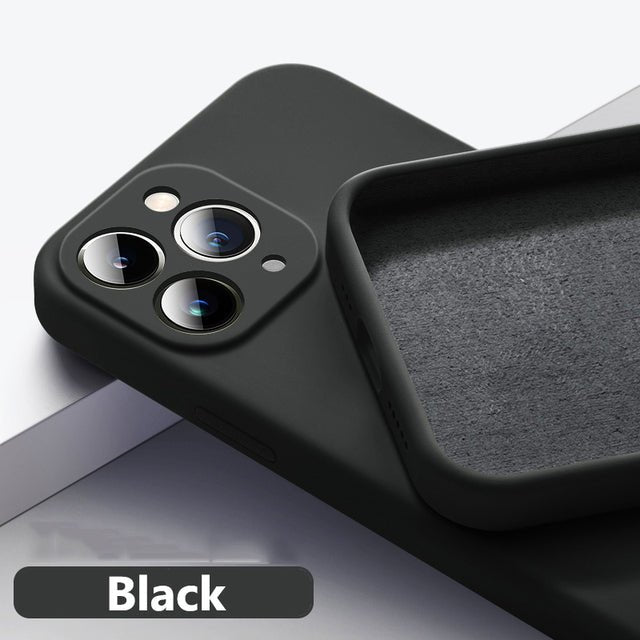 Astubia Square Liquid Silicone Phone Case for iPhone 11-14 - Y Files