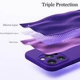 Astubia Square Liquid Silicone Phone Case for iPhone 11-14 - Y Files