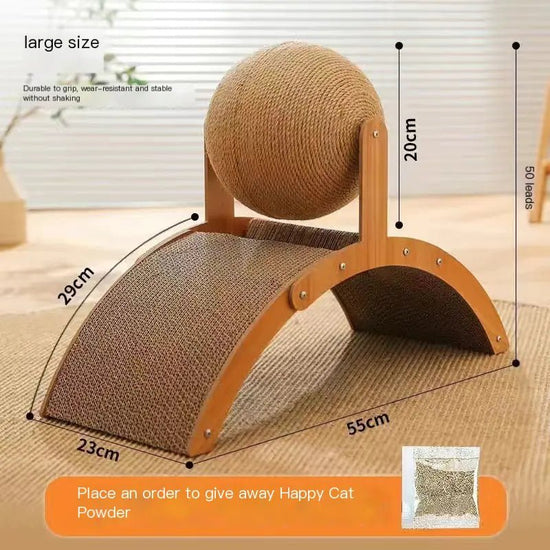 CatBall™ Scratching Post - Durable Vertical Cat Toy (One Piece) - Y Files