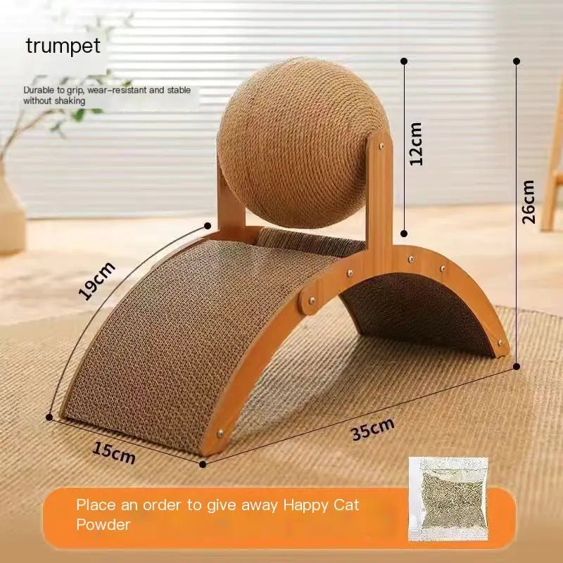 CatBall™ Scratching Post - Durable Vertical Cat Toy (One Piece) - Y Files