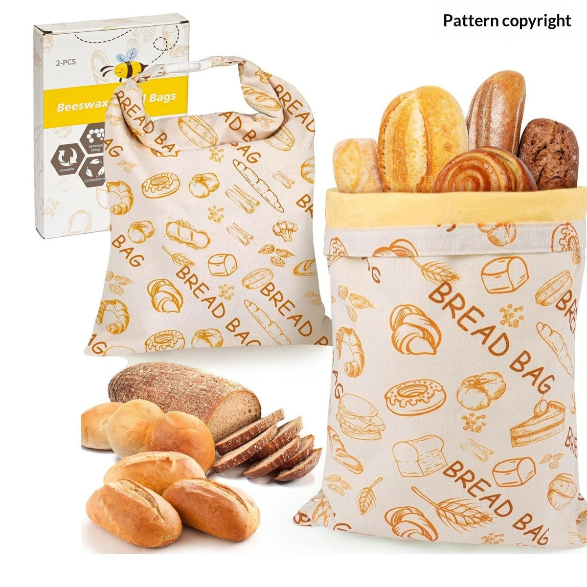 Cotton Linen Bread Bag - Y Files