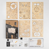 DIY Wooden Mechanical Owl Clock Model for Home Decor - Y Files