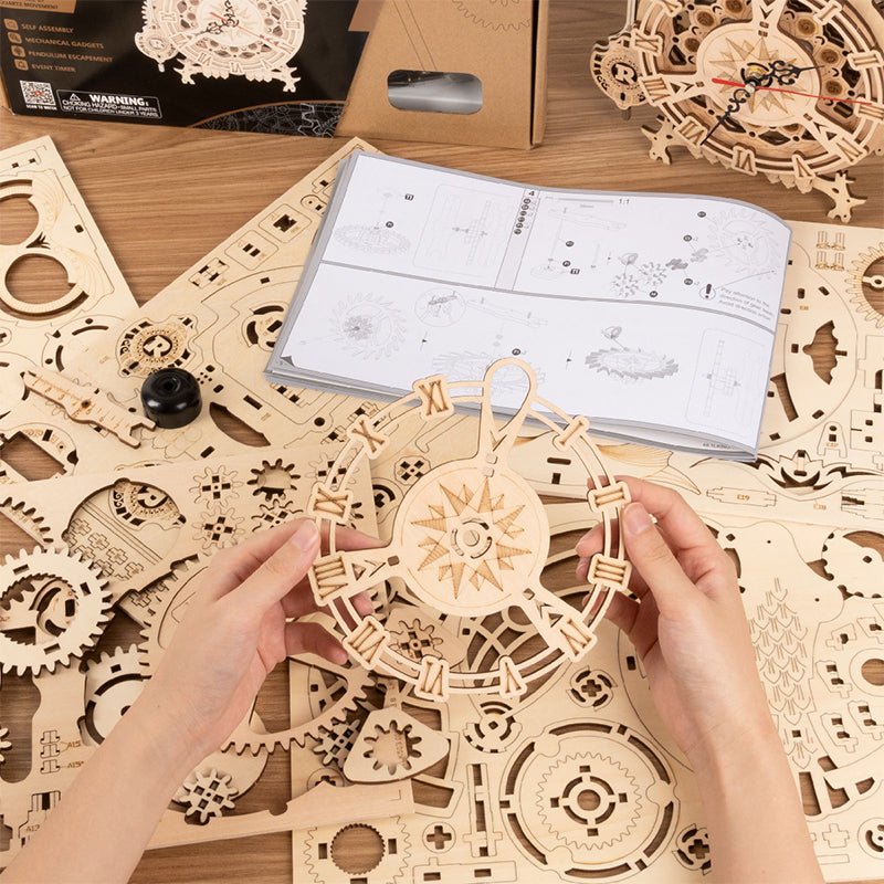 DIY Wooden Mechanical Owl Clock Model for Home Decor - Y Files