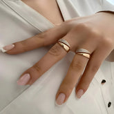 Elegant Adjustable Sparkle Ring - Y Files