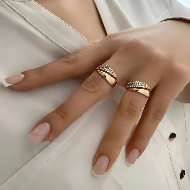 Elegant Adjustable Sparkle Ring - Y Files