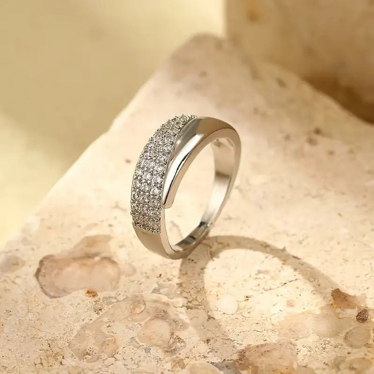 Elegant Adjustable Sparkle Ring - Y Files