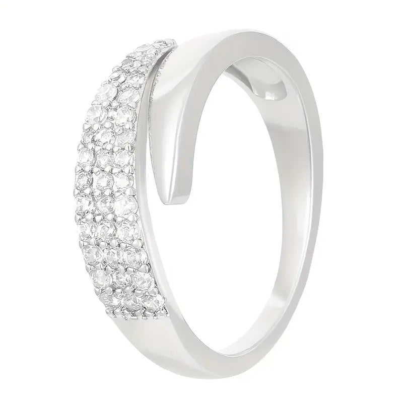 Elegant Adjustable Sparkle Ring - Y Files